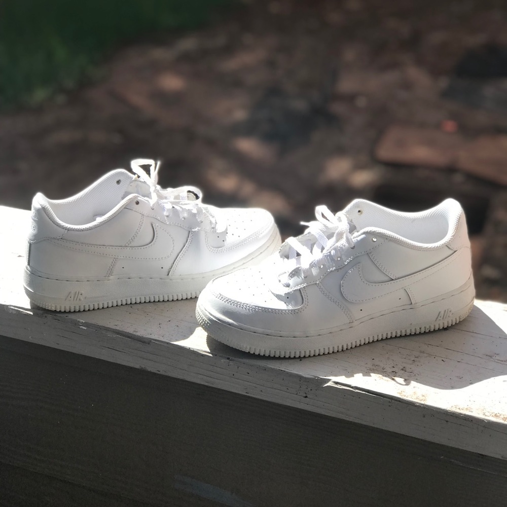 Universal All White Air-Force 1s